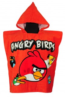 Пляжное полотенце-пончо Angry Birds