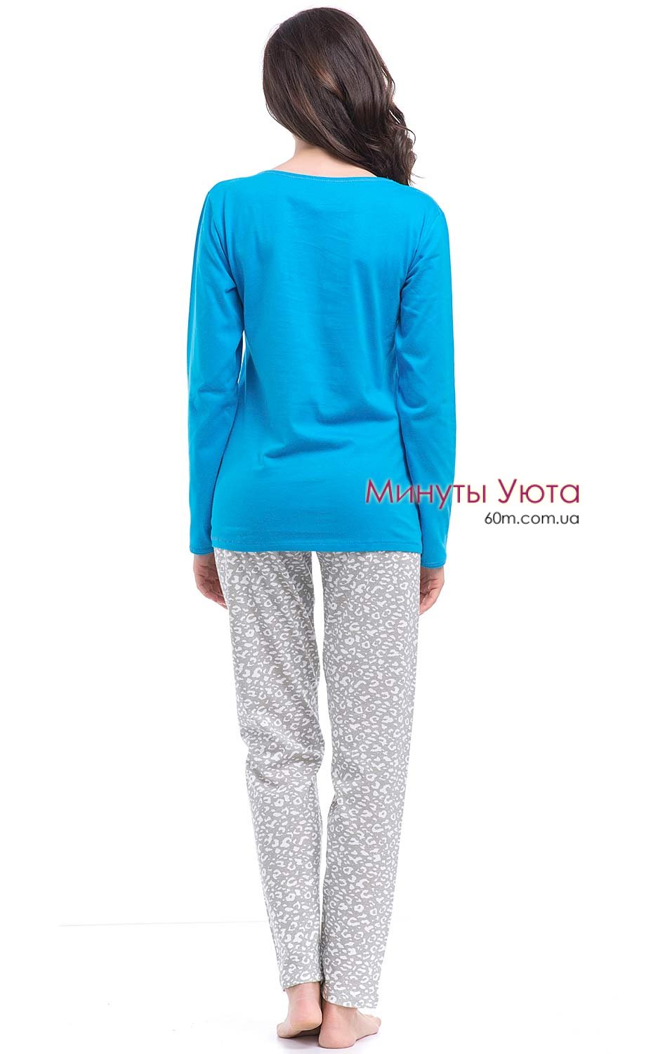 Хлопковая пижама с пятнистыми штанами Dobra Nochka