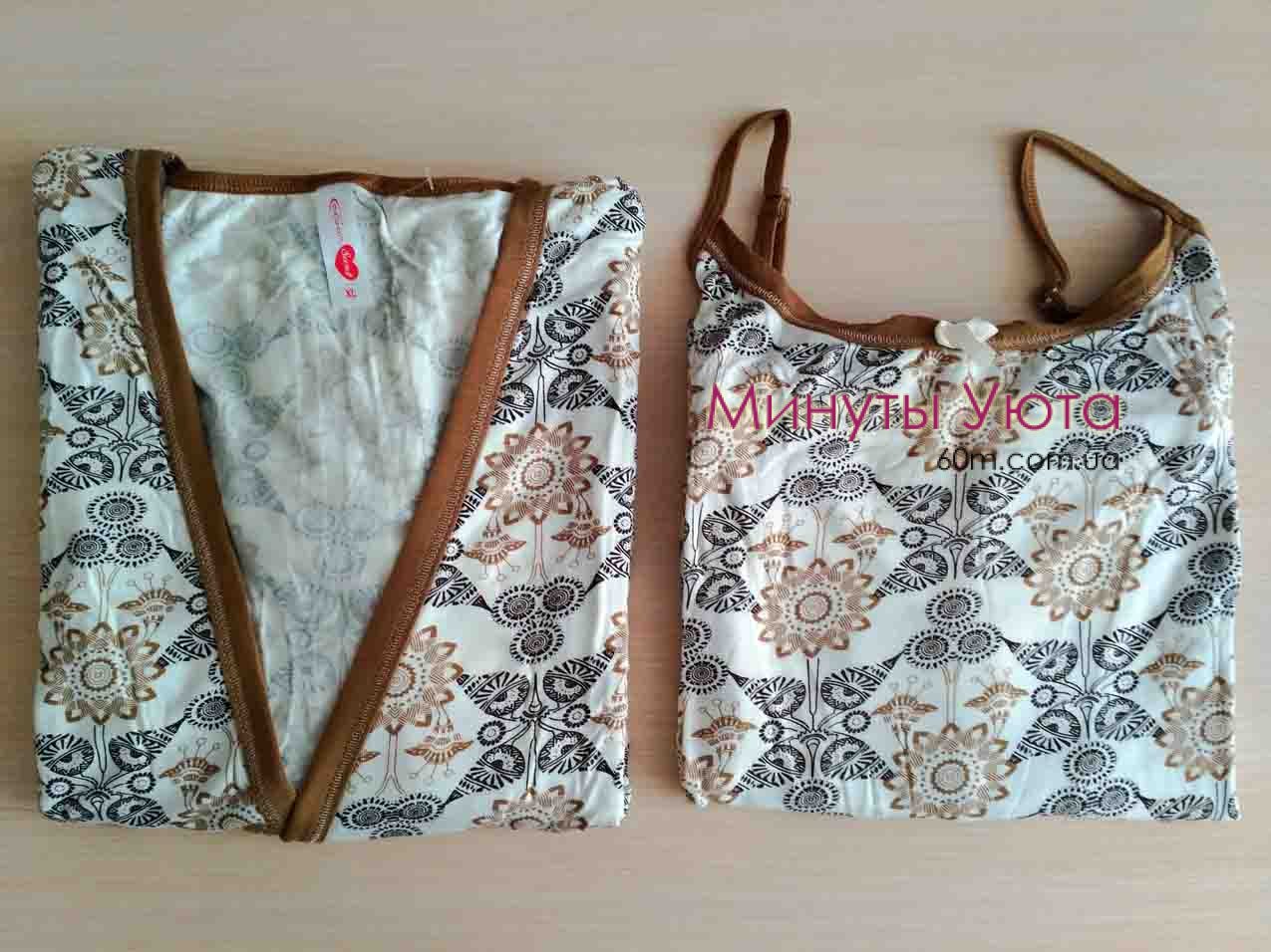 Женский комплект халат и рубашка Cocoon