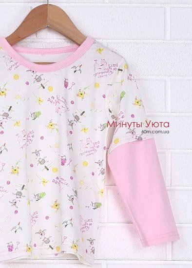 Трикотажная пижама из хлопка для девочки Соня