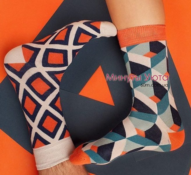Яркие носки с геометрическим узором Sammy Icon