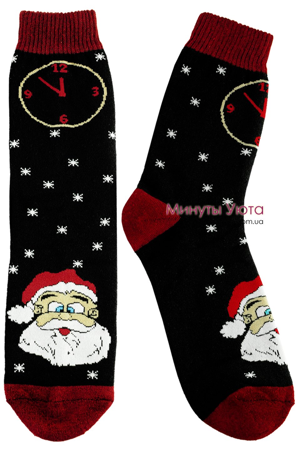 Махровые носки с Дедом Морозом Смалий