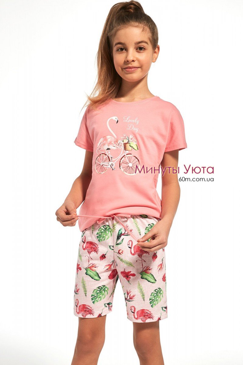 Подростковая пижама для девочки с забавным фламинго Cornette