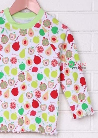 Пижама для девочки с яблочками Соня