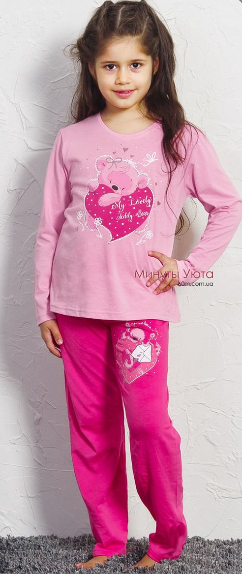 Пижама с сердечком для девочки Vienetta Secret