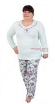 Хлопковая женская пижама в бирюзовом цвете Vienetta Secret