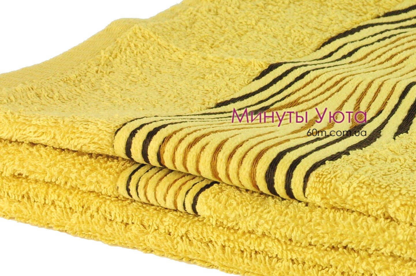 Махровое полотенце с полосатым кантом Cestepe