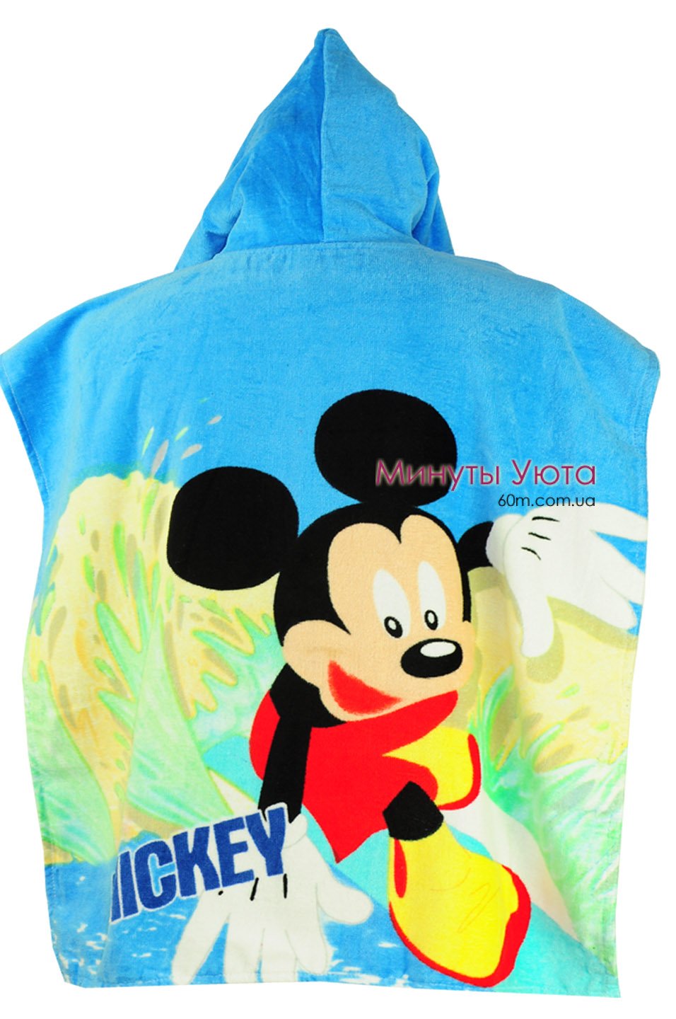 Пляжное полотенце-пончо Mickey Mouse 
