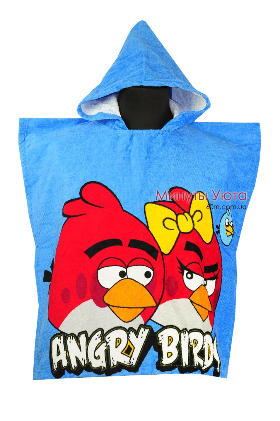 Пляжное полотенце-пончо Angry Birds Turkey