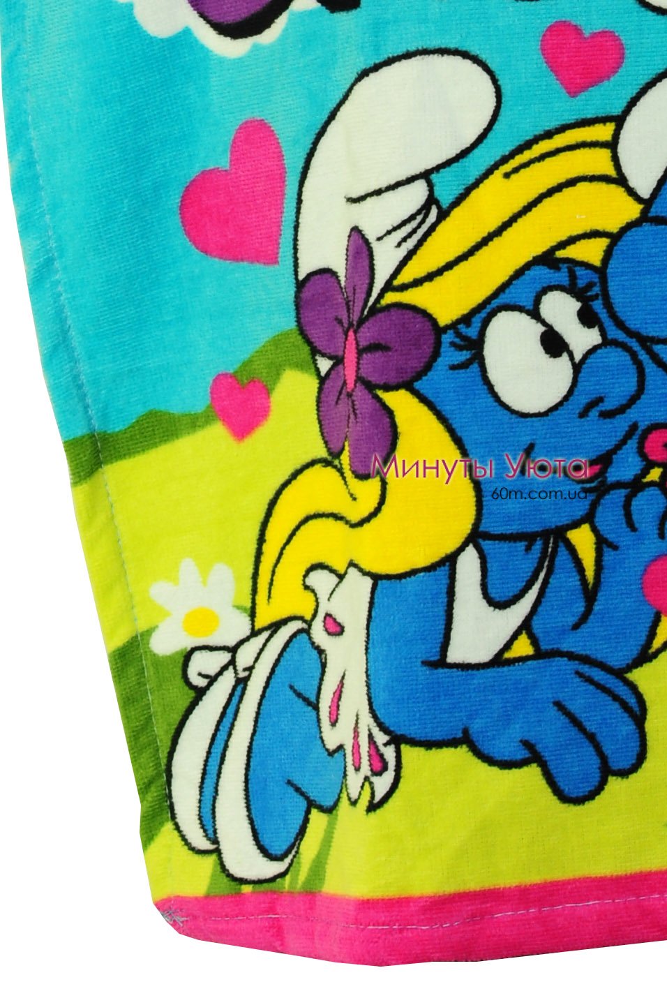 Пляжное полотенце-пончо Smurfs 