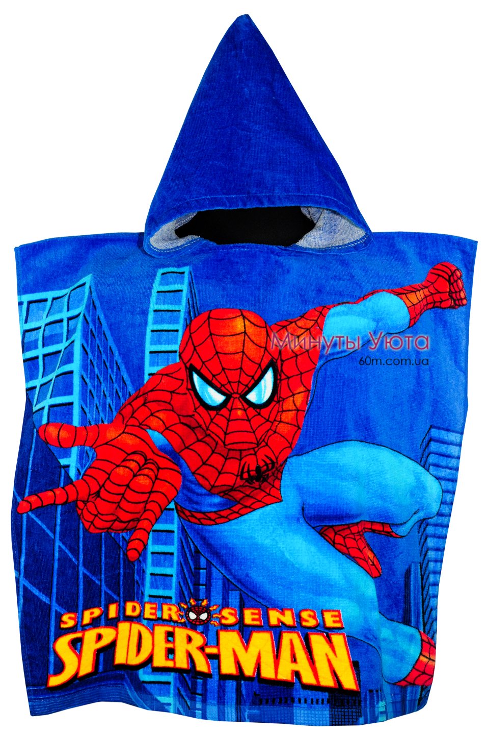 Пляжное полотенце-пончо Spider Man China
